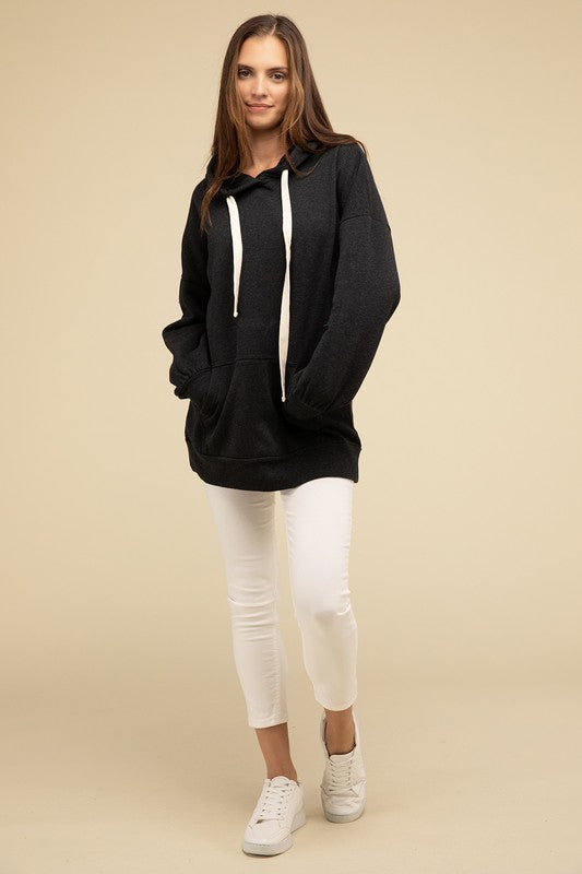 Women's Oversized Longline Hoodie Sweatshirt