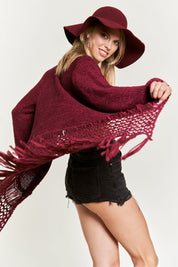 Women's Fringe Knit Cardigan