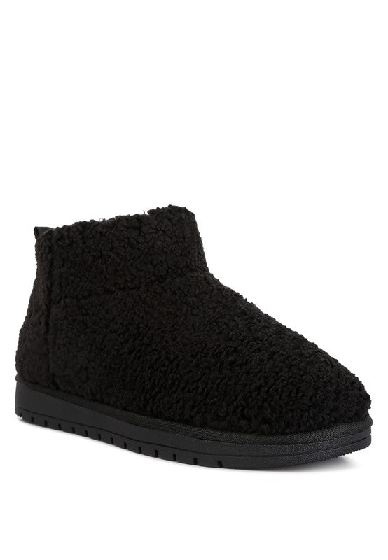 Women's Cozy Fleece Slip-On Winter Boots