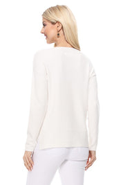 Women's Silky Soft Stretch Boat Neck Sweater Top