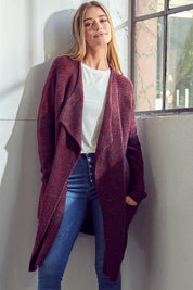 Women's Loose Fit Chunky Knit Cardigan with Pockets