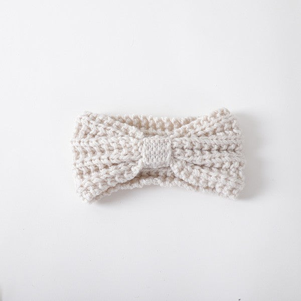 Women's Knitted Bow Winter Headband