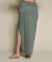 Women's Eco-Friendly Hemp Side Slit Maxi Skirt