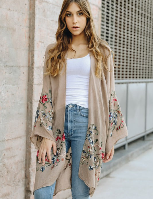 Women's Floral Kimono Cardigan