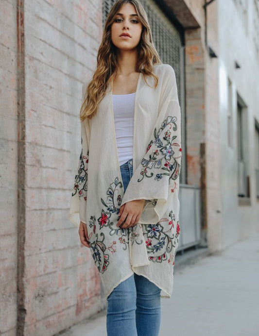 Women's Floral Kimono Cardigan