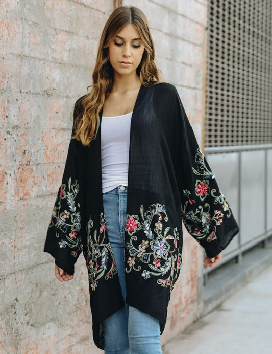 Women's Floral Kimono Cardigan