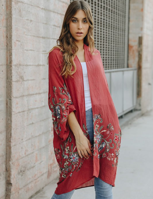 Women's Floral Kimono Cardigan