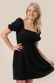 Women's Puff Sleeve Smocked Dress