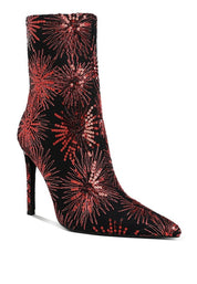 Women's Sequin Embellished Stiletto Boots