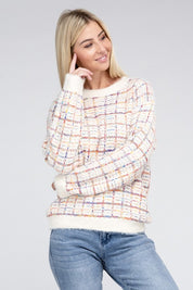 Women's Casual Textured Knit Sweater