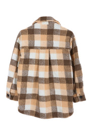 Women's Plaid Sherpa Jacket