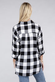 Women's Casual Plaid Flannel Shirt