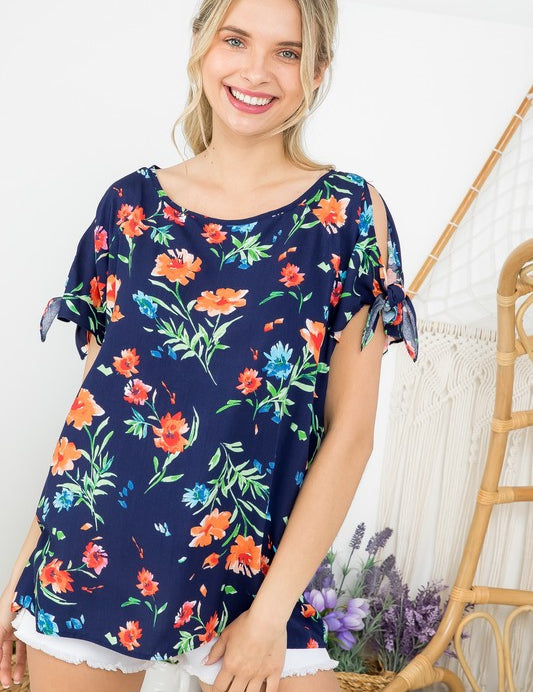 Women's Floral Boxy Top