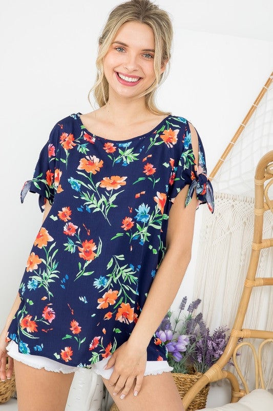 Women's Floral Boxy Top