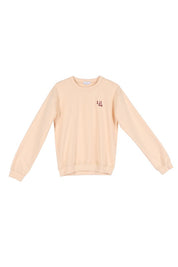 Women's Cream Embroidered Sweatshirt