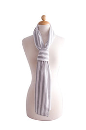 Unisex Casual Striped Lightweight Scarf