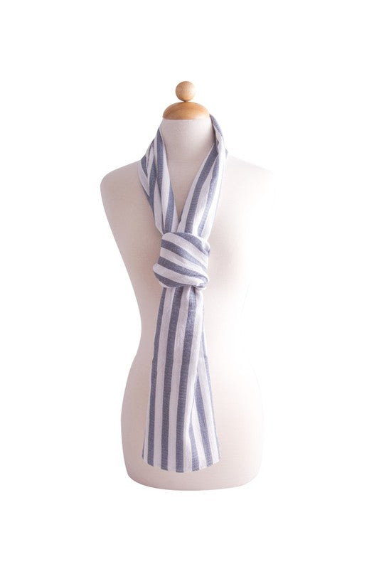 Unisex Casual Striped Lightweight Scarf