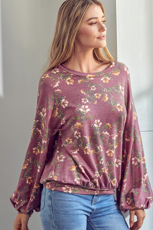 Women's Allover Floral Print Sweatshirts