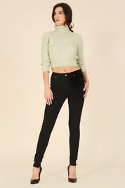 Women's Stretch Black Skinny Jeans