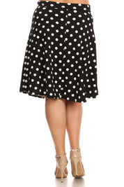 Women's High Waisted A-Line Polka Dot Skirt