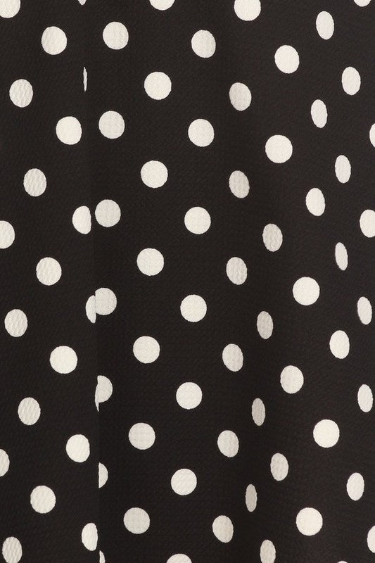 Women's High Waisted A-Line Polka Dot Skirt