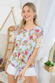 Women's Floral Boxy Top