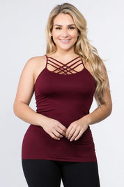 Women's Seamless Criss-Cross Front Cami