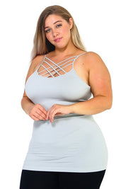 Women's Seamless Criss-Cross Front Cami