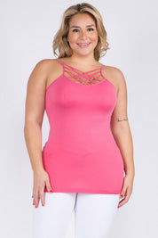 Women's Seamless Criss-Cross Front Cami