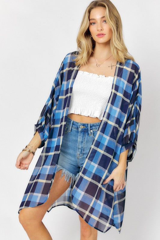 Women's Striped Kimono Cardigan