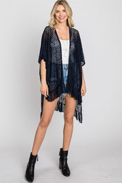 Women's Lace Ruffle Kimono