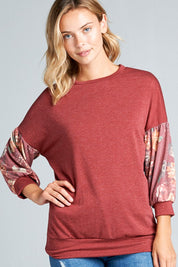 Women's Relaxed Floral Print Casual Top