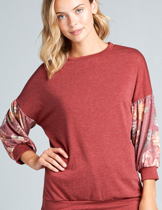 Women's Relaxed Floral Print Casual Top