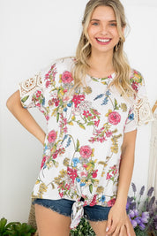 Women's Floral Boxy Top