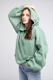 Women's Oversized Stitch Detail Hoodie