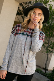 Women's Plaid Mixed Sweatshirts