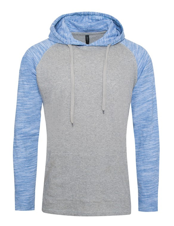 Unisex Lightweight Raglan Hoodie with Contrasting Sleeves