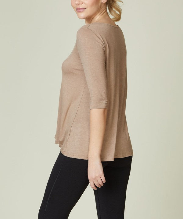 Women's Bamboo Elbow Sleeve Tunic