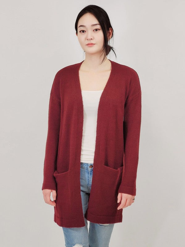 Women's Cozy Loose Fit Sweater Cardigan with Pockets