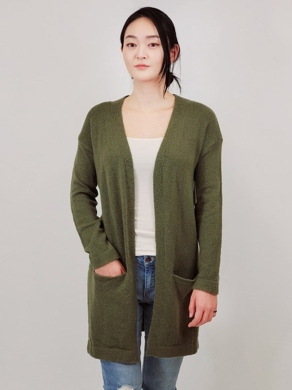 Women's Cozy Loose Fit Sweater Cardigan with Pockets