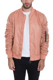 Men's Casual Lined MA-1 Bomber Jacket