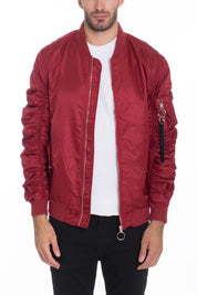 Men's Casual Lined MA-1 Bomber Jacket