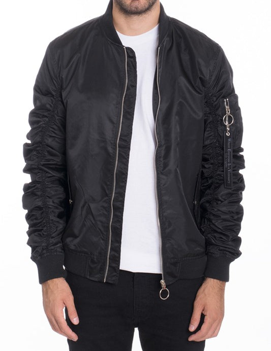 Men's Casual Lined MA-1 Bomber Jacket