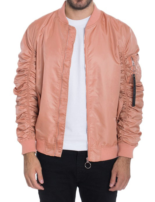 Men's Casual Lined MA-1 Bomber Jacket