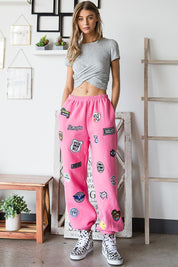 Women's High Waist Fleece Jogger Pants with Pockets