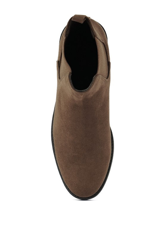 Men's Micro Suede Chelsea Boots for Casual Style