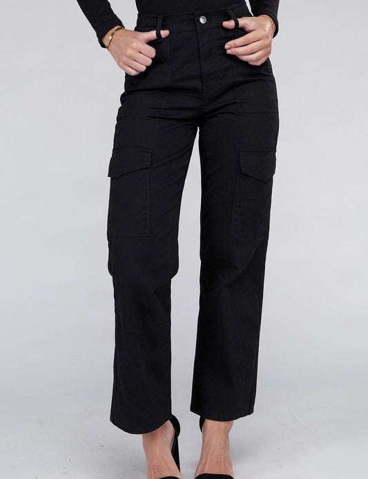 Everyday Wear Elastic-Waist Cargo Pants