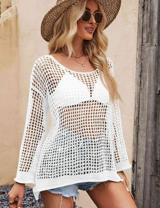 Women's Boho-Chic Openwork Cover-up