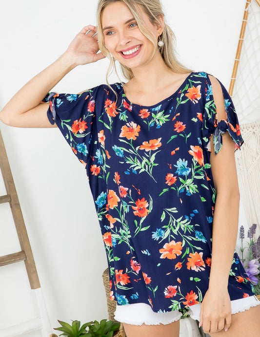 Women's Floral Boxy Top