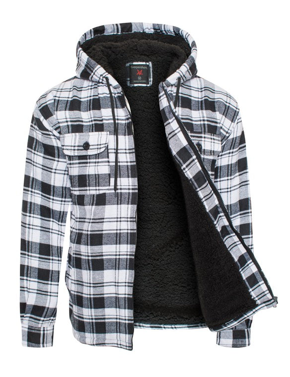 Men's Flannel Sherpa Lining Jacket